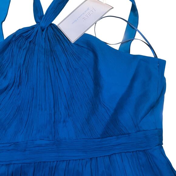 J. Crew Dress Halter Top Sweetheart Party Cocktail 100% silk Crepe Size 14 Lined - Picture 1 of 10